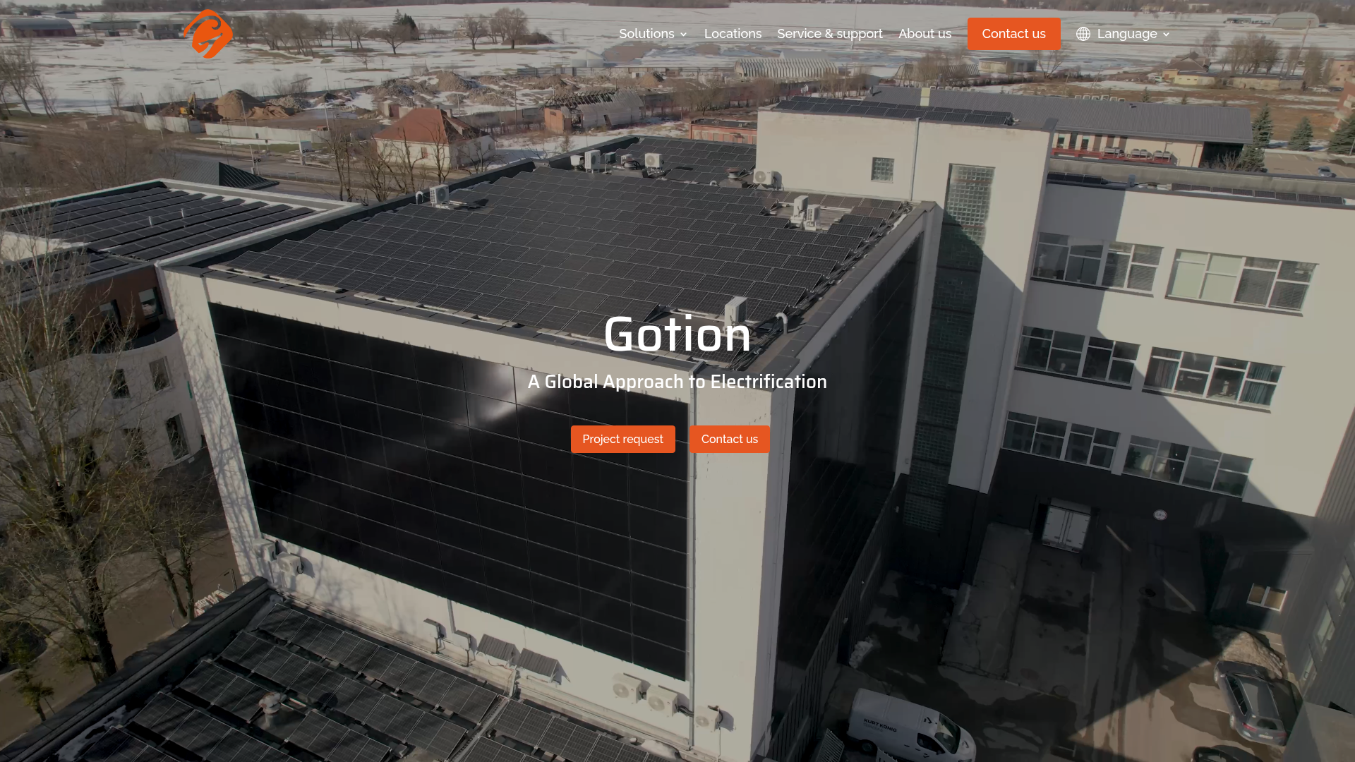 Gotion BESS website homepage