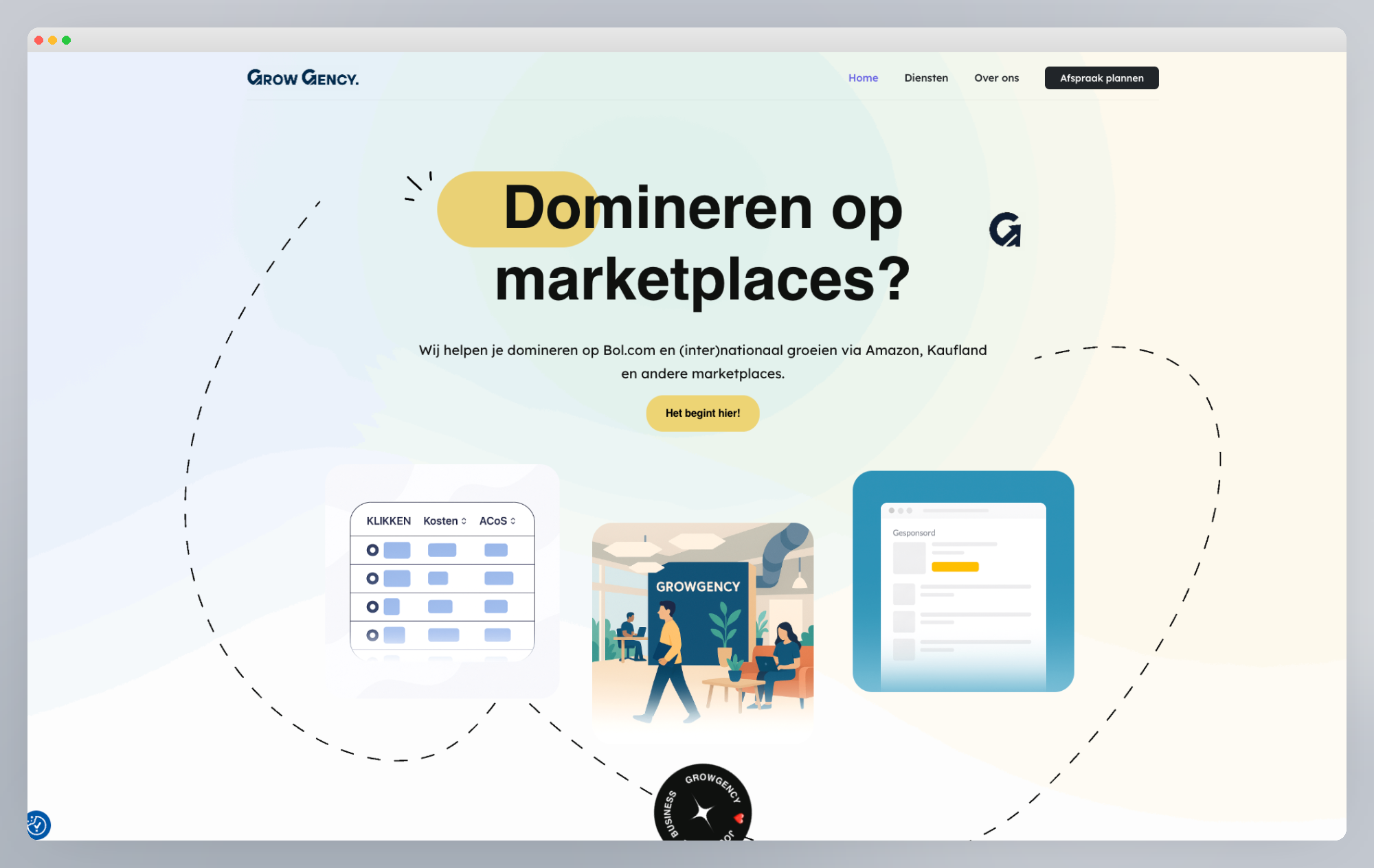 GrowGency website screenshot